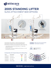 200S Standing Lifter Sling Bar Attachment Flyer
