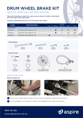 Drum Wheel Brake Kit Quick Installation Guide