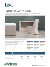 Teal Roku Security Desk Flyer